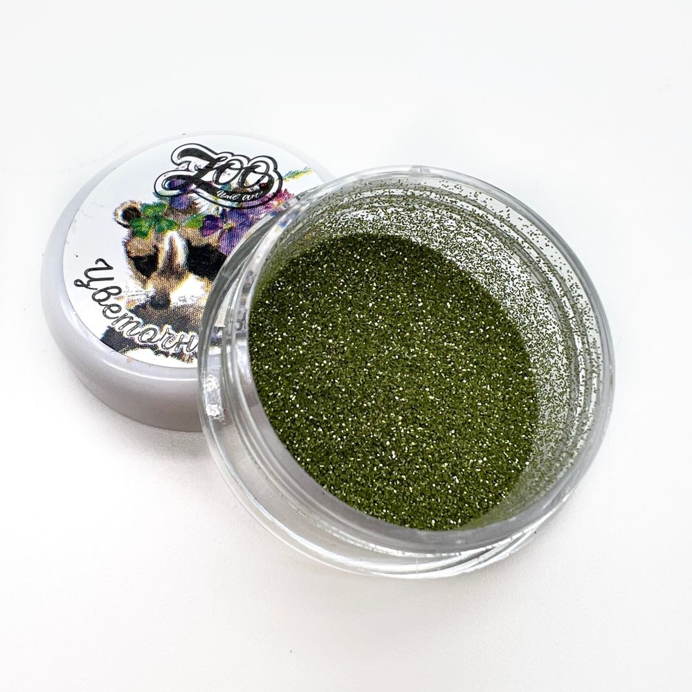1714 Зеркальный блеск "Цветочная пыльца" 1 г оливковый