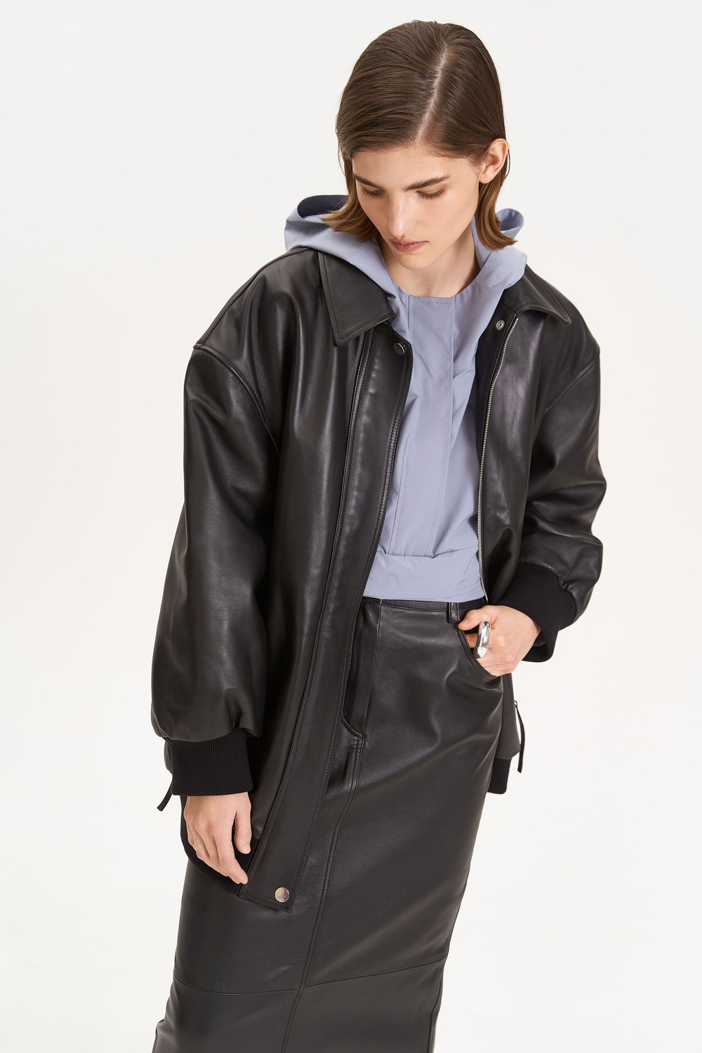 Худи спортивное, голубое