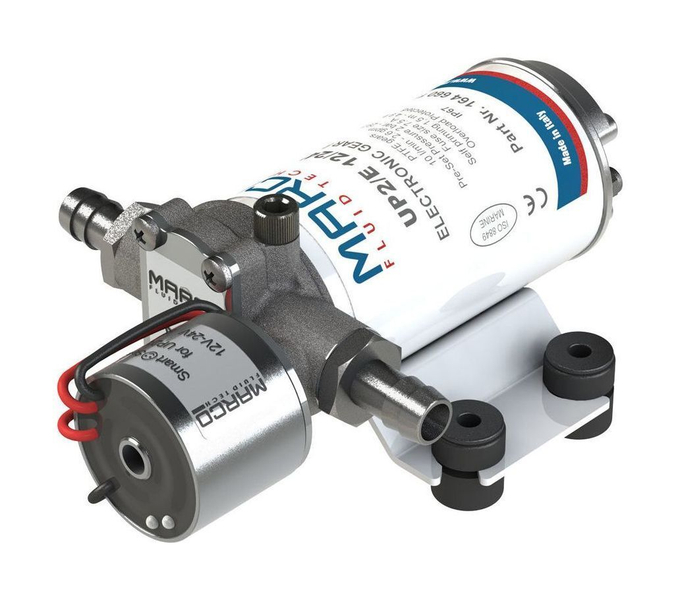 Помпа водоподающая шестеренчатая Marco UP2/E, 12/24 В, 10 л/мин, 29 PSI (2 бар)