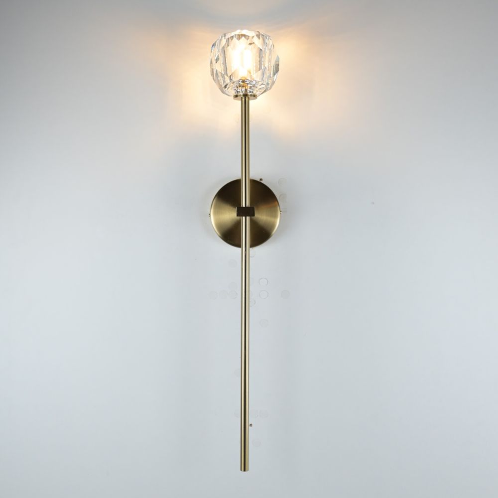 Бра Boule De Cristal Long Sconce Brass By Imperiumloft