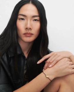 Браслет Orbit Cord серебро 925 пробы покрытое золотом