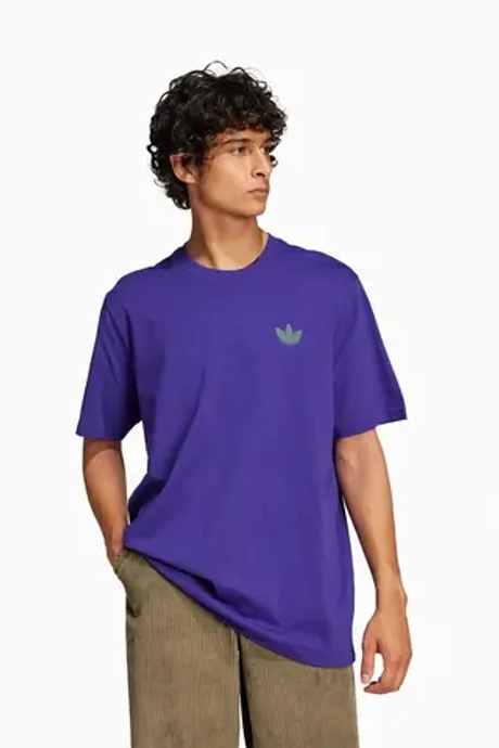 Футболка adidas Skeleton Back Tee - фиолетовый