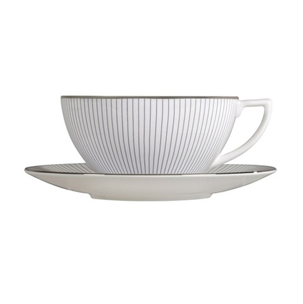 Wedgwood Кофейная чашка Jasper Conran Pin Stripe 180 мл с блюдцем