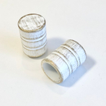 Карниз кованый для штор Ост Цилиндр II d 25/16 двухрядный, цвет белое золото