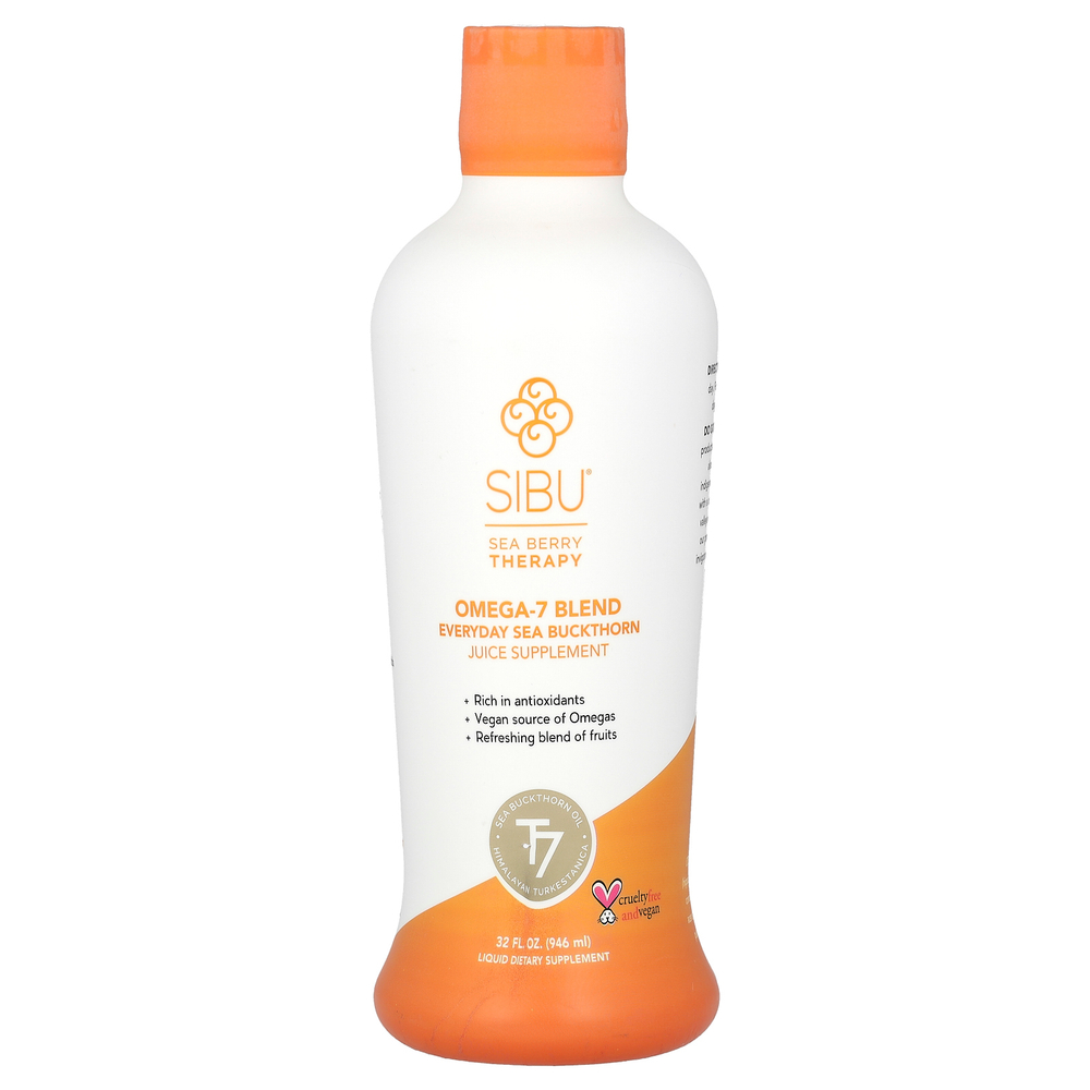Sibu Beauty, Sea Berry Therapy, смесь омега-7, ежедневная облепиха, 946 мл (32 жидк. унции)