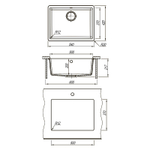 Кухонная мойка Lemark Sinara 540-U 9910075 Грей