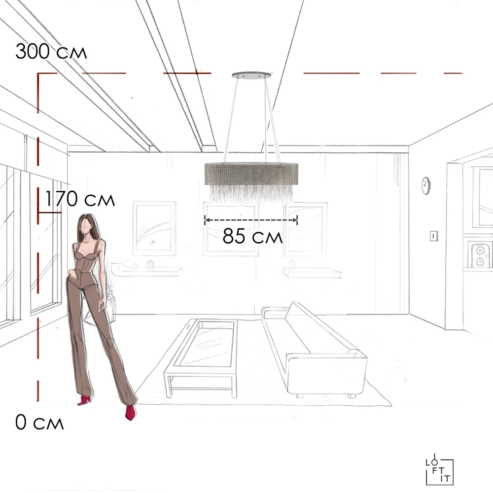 Подвесной светильник Loft It OPERA 10406/850L