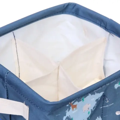 Коробка для хранения 4 отделения «Карта мира», 20*20*11см (лейбл Селфи)