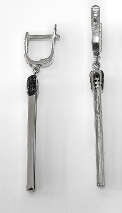 Ювелирные серьги из серебра от бренда"Эстерелла"