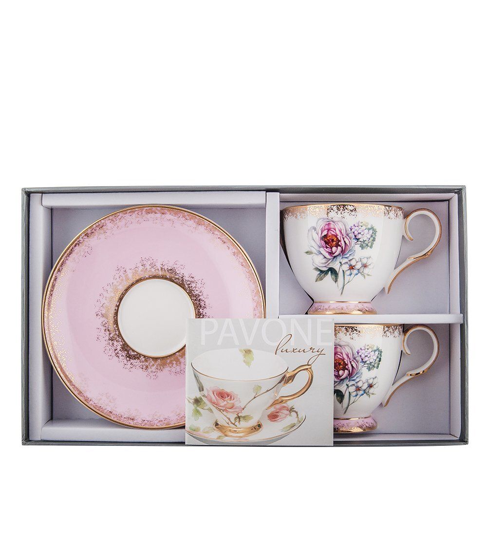 Pavone JK-121 Чайный набор на 2 перс. «Цветок Неаполя» (Fiore Napoli  )