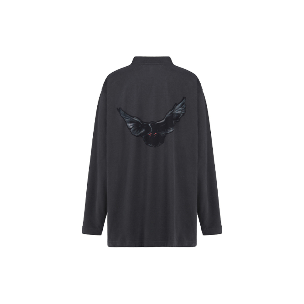 YEEZY x Gap x Balenciaga, футболка с длинным рукавом, темно-серый