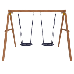 Деревянные качели с двумя качелями гнездо 60 см