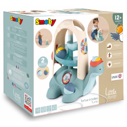 Каталка Smoby Little 140310 черепаха с горкой для шариков развивающая от 12 месяцев — фото 1