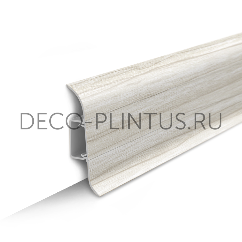 Плинтус напольный Идеал Классик 55 мм, 267 Клен белый (IDEAL Classic 55мм, 2.2м,)