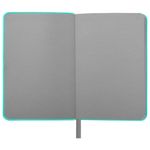 Ежедневник недатированный МАЛЫЙ 100х150 мм А6 BRAUBERG "Metropolis Mix", под кожу, 136 л., мятный, 113308