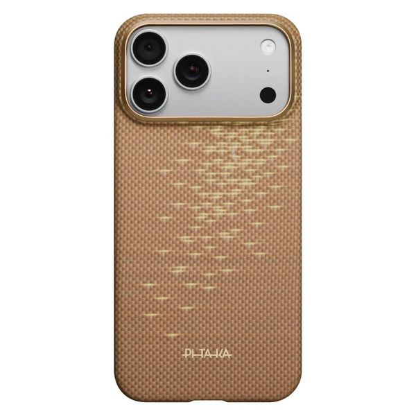 Чехол Pitaka Edge Case для iPhone 17 Pro, Золотой блик | Golden Glint