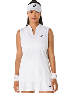 Женский топ теннисный Asics Court - белый/размер M
