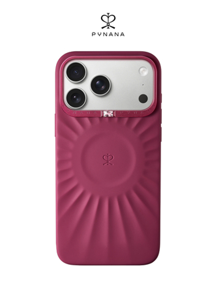 Чехол для iPhone 17 Pro Max корунд ягодный красный