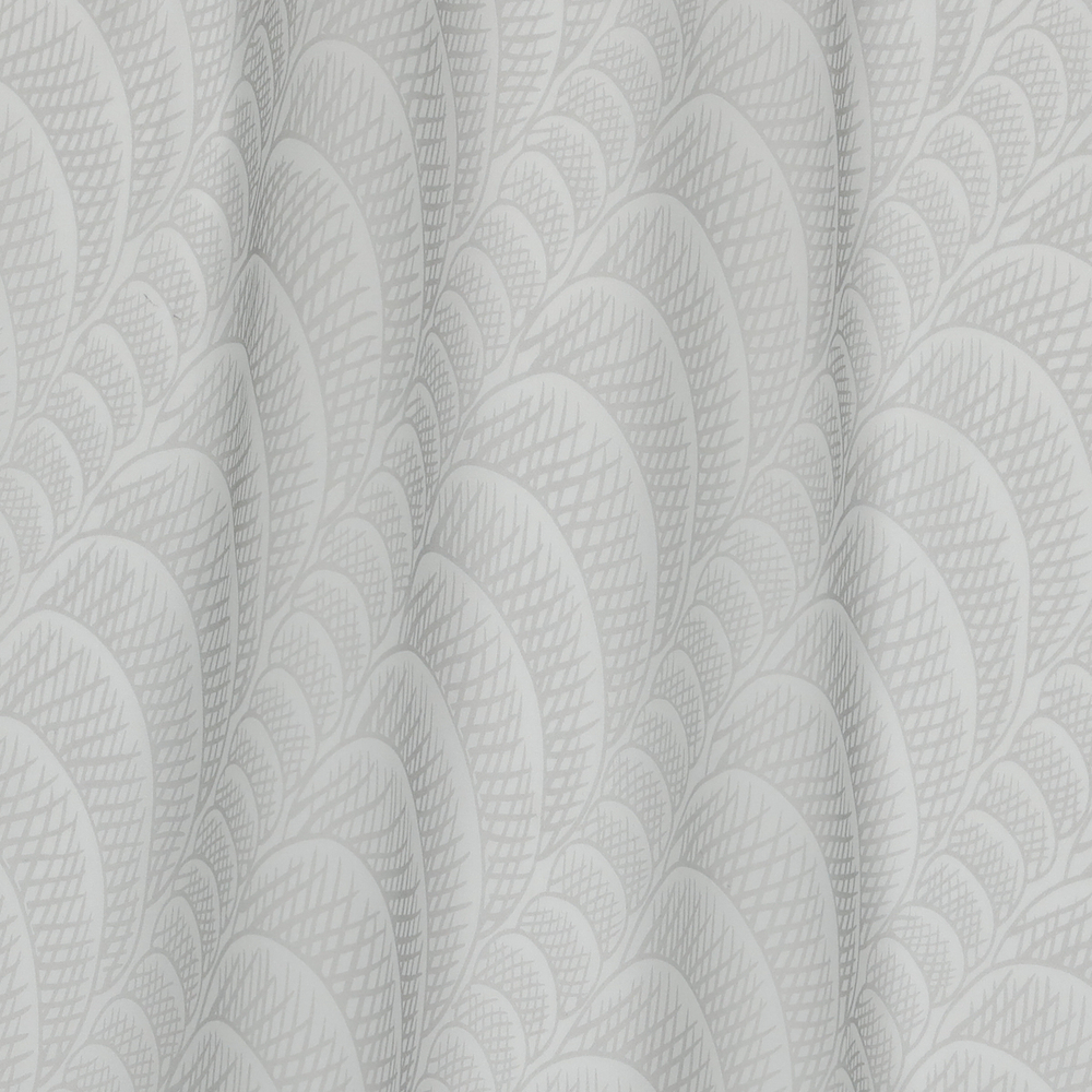 Шифон шёлковый в серые волны