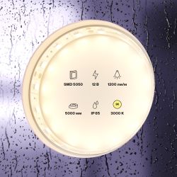 Светодиодная лента 14,4Вт/м 12V IP65 3000K Maytoni 10131