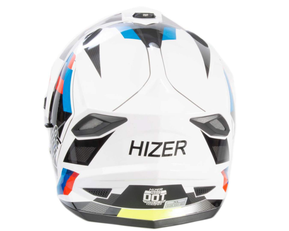 Шлем мото мотард HIZER J6802 №7 (L) ADVENTURE (2 визора)