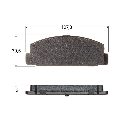 Колодки тормозные дисковые Avantech задние (противоскрипная пластина в компл.) AV923