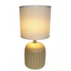 Настольная лампа Rivoli   7548-502 1 х Е14 40 Вт керамика бежевая с абажуром