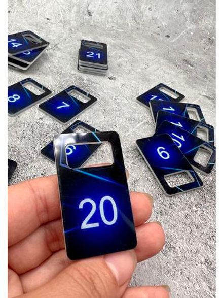 Номерки для ключей акрил 3х5 см