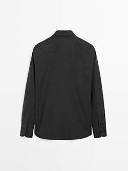 Massimo Dutti Рубашка из 100% хлопка, серый