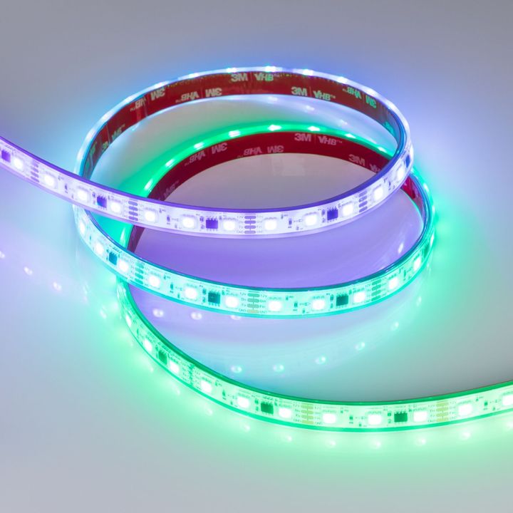 Светодиодная лента Arlight 12W/m 60LED/m 5060SMD разноцветный 5М SPI-PFS-B60-12mm 12V 039177