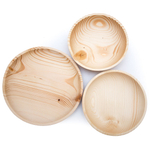 Набор деревянных тарелок Art of Siberia из дерева пихта сибирская 3 шт. TN37