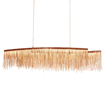 Pendant design lamp Waterfall  L150 (Rose gold)