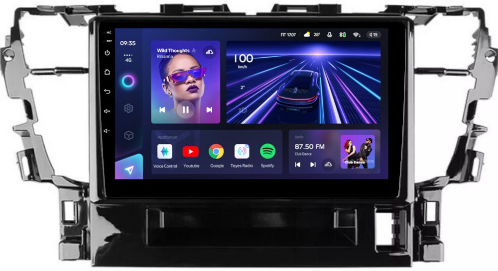 Магнитола для Toyota Alphard 3 Vellfire 2 H30 2015-2023 (правый руль) - Teyes CC3L монитор 10" IPS на Android 10, 8-ядер, CarPlay, 4G SIM-слот