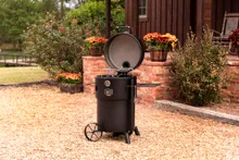 Угольный гриль-коптильня Oklahoma Joe's Drum Bronco Pro Black, Ø 54 см