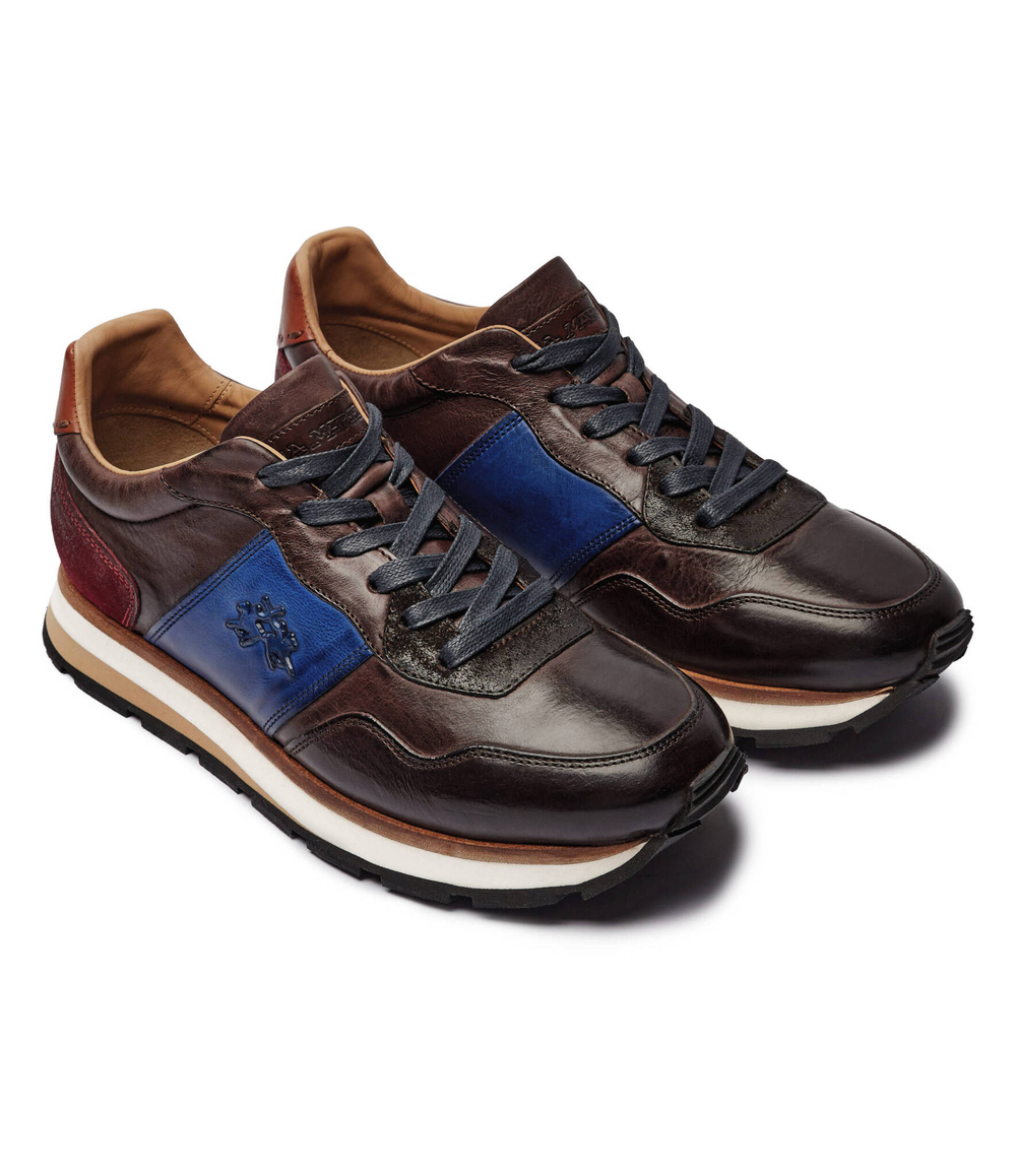 Кожаные кроссовки scarpa La Martina - коричневый(LFM242.070)