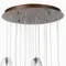 Подвесной светильник Jewel Ø60 см, прозрачный, медный