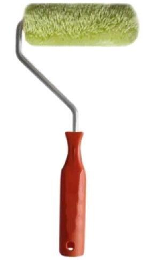 Валик-Мини Полиакрил  Зеленый 100мм, d15, d6  ворс 12мм  Black Edition/901-1110