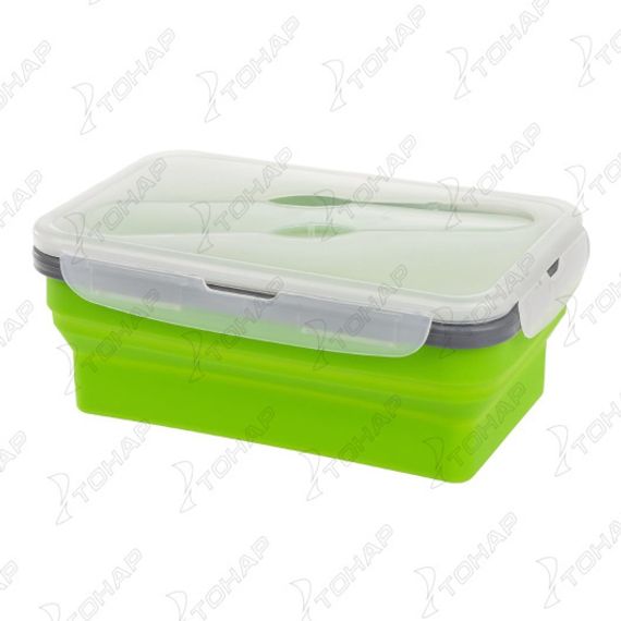 Контейнер силиконовый складной 1000мл с ловилкой (PR-FH015) PR