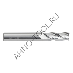 Фреза твердосплавная  12мм (L=75, l=32, хв=12) Z3 45° по алюминию и цвет.металлам BRAL-3E-D12.0 AHNO