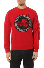 Свитшот муж. AERONAUTICA 1814 красный Антарктика