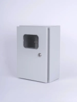 ЩУН-1х6 (300х200х125) IP54. Увеличенный под электрический счетчик и автоматические выключатели до 6 модулей Щит учетно-распределительный навесной ЩРУ 1Н6 IP54