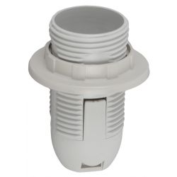 Патрон ЭРА Е14 с кольцом пластик, белый | Патроны, переходники, ПРА