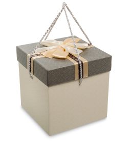 WF-84/1-A Коробка «Квадрат» цв.беж./сер.