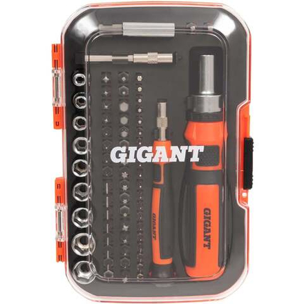 Реверсивная отвертка Gigant с набором насадок 68 предметов GBS-68