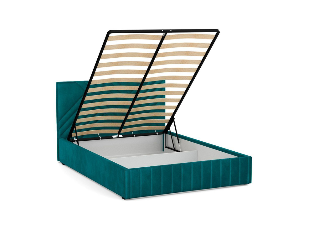 Кровать Гамма 1600 велюр тенерифе изумруд