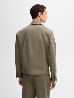 Massimo Dutti Хлопковая куртка с карманами, хаки