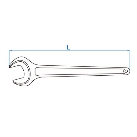 Цена на KING TONY (10F0-21P) Ключ рожковый силовой 21 мм