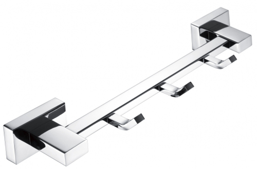 5014 Вешалка для полотенца с 3-я крючками (ХРОМ) ViEiR  (30/1шт)