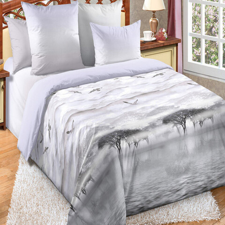 Комплект постельного белья "ВЛ. БЕЗМЯТЕЖНАЯ ДАЛЬ", перкаль, 100% хлопок.