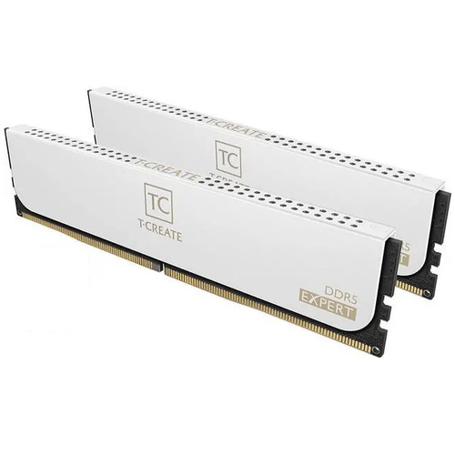 Модуль памяти DIMM DDR5 128Gb, 6400Mhz, 2x64Gb, Team Group T-Create Expert White (CTCWD5128G6400HC42CDC01)